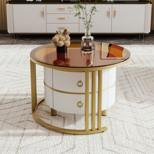 Fiberboard Dual Table Coffee Table