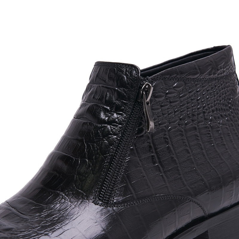 High-Top Formal Business Leather Boots
