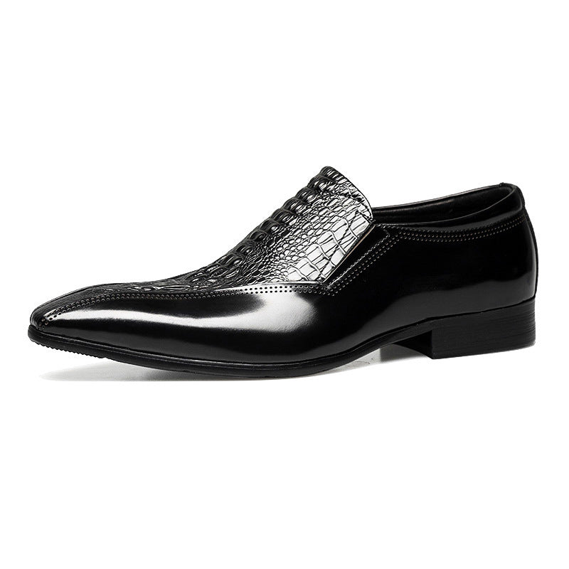 Leather Pointed Toe Dress Shoes