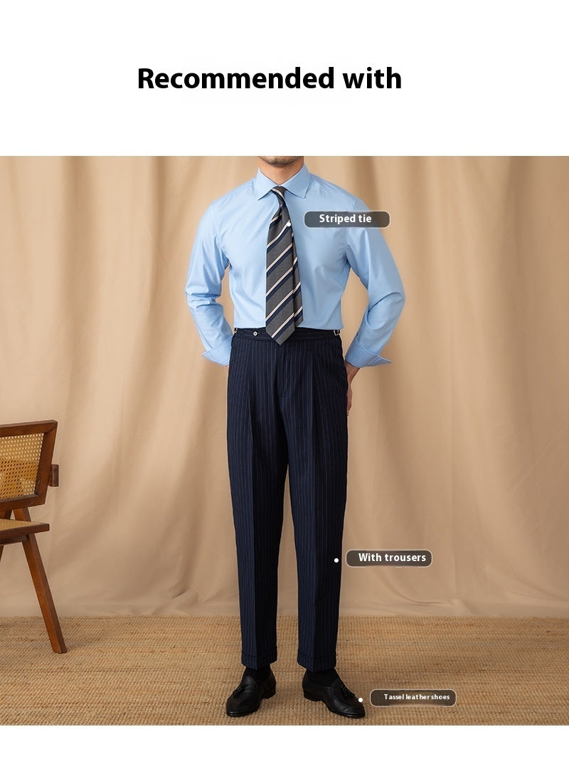 Slim Fit Long Sleeved Button Down