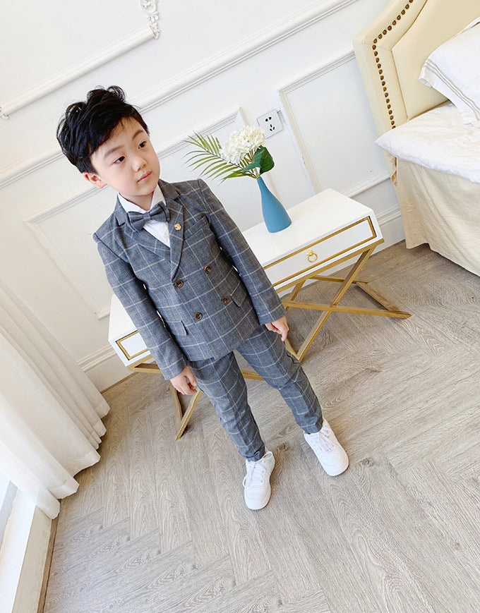 Plaid Two-Piece Formal Suit