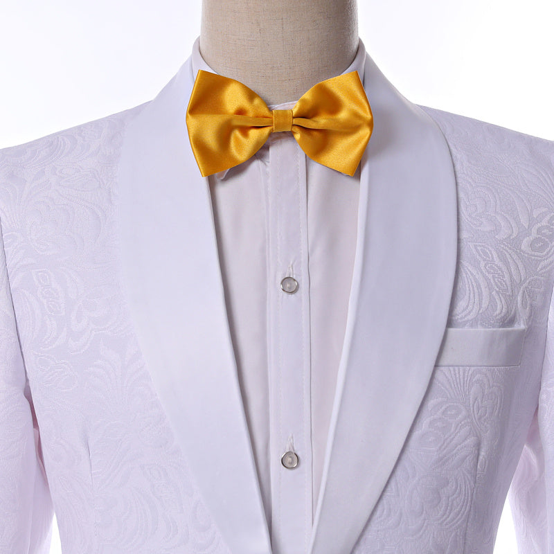 Jacquard Tuxedo Shawl Two-Piece Suit
