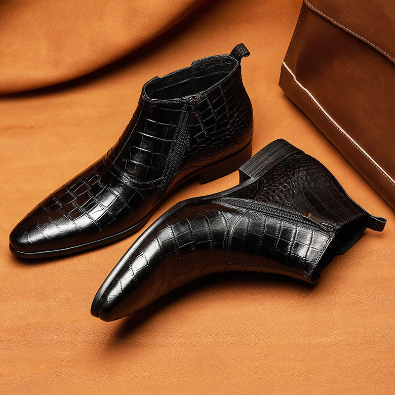 Leather High Tops Boots