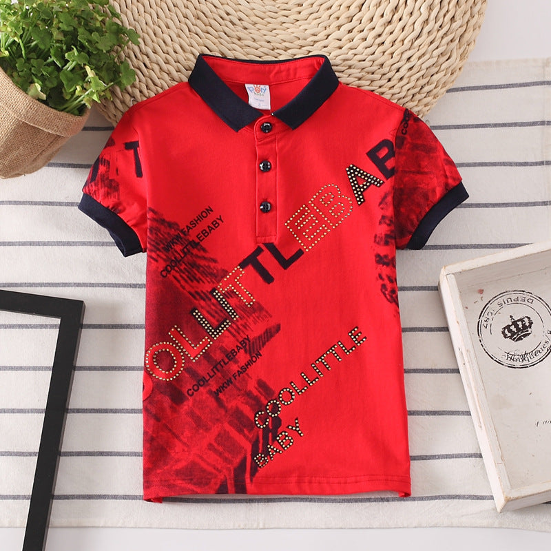 Letter Print Polo