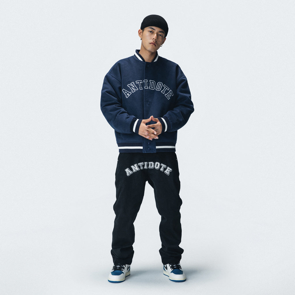 "Antidote"Print Straight Leg Jeans