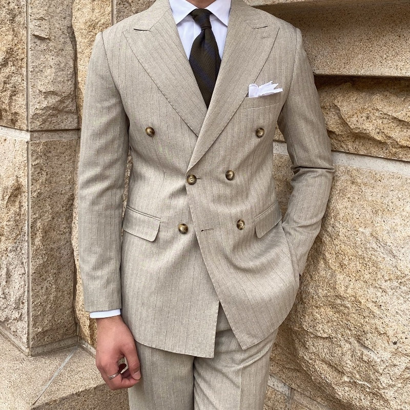 Mr. Lu San's Italian Naples Gun Collar Suit