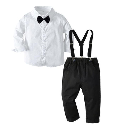 Button Down Fowmal Outfit with Suspenders