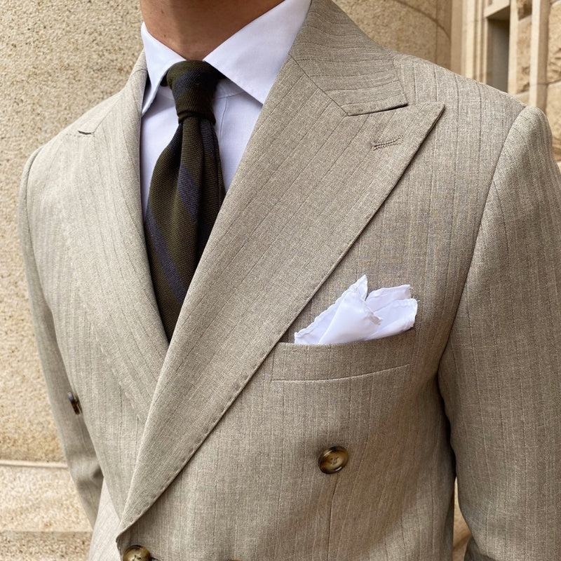 Mr. Lu San's Italian Naples Gun Collar Suit