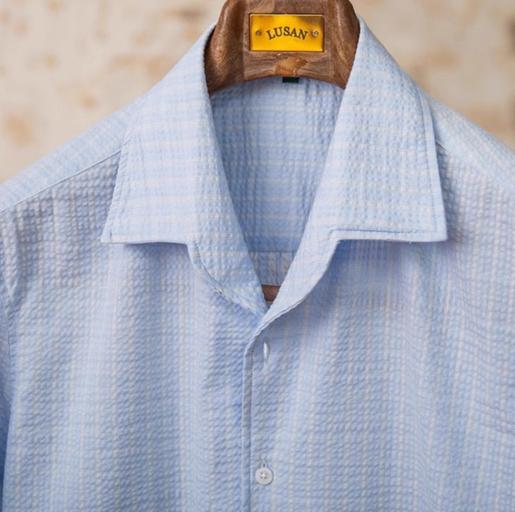 Seersucker Breathable Button Down