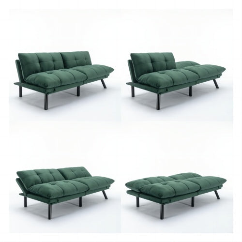 Convertible Folding Sofa Bed - Emerald